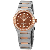 Omega Constellation Automatic Diamond Brown Dial Ladies Watch #131.25.29.20.63.001 - Watches of America