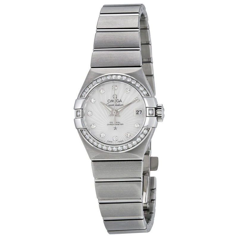 Omega Constellation Automatic Diamond Mother of Pearl Dial Ladies Watch #12315272055001 - Watches of America