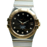 Omega Constellation Brown Dial Two Tone 35 mm Men's Watch #123.20.35.20.63.001 - Watches of America #2