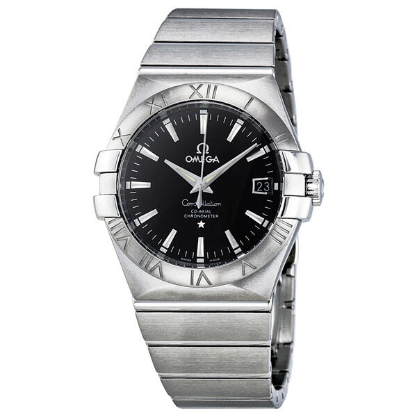 Omega Constellation Chronometer Black Dial Men's Watch #123.10.35.20.01.001 - Watches of America