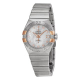 Omega Constellation Co-Axial Mother of Pearl Dial Stainless Steel Ladies Watch OM12320272055004#123.20.27.20.55.004 - Watches of America