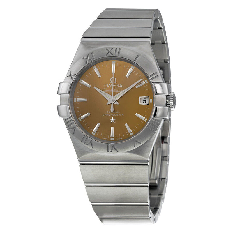 Omega Constellation Co-Axial Bronze Dial 35 mm Stainless Steel Men's Watch #123.10.35.20.10.001 - Watches of America