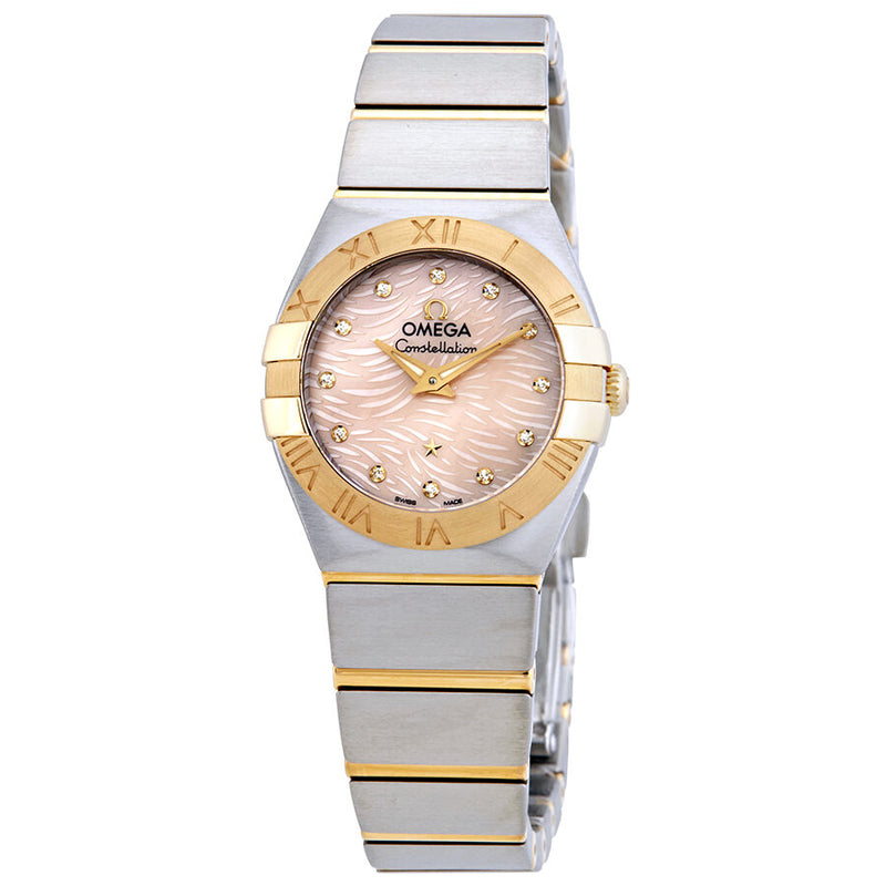 Omega Constellation Coral Mother of Pearl Dial Ladies Watch #123.20.24.60.57.004 - Watches of America