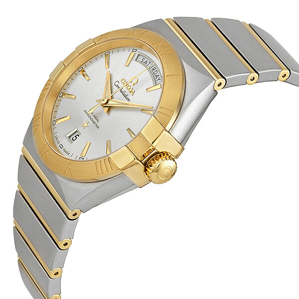 Omega Constellation Day Silver Dial Gold and Steel Men's Watch 12320382202002 #123.20.38.22.02.002 - Watches of America #2