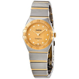 Omega Constellation Manhattan Quartz Diamond Champagne Dial Ladies Watch #131.20.25.60.58.001 - Watches of America