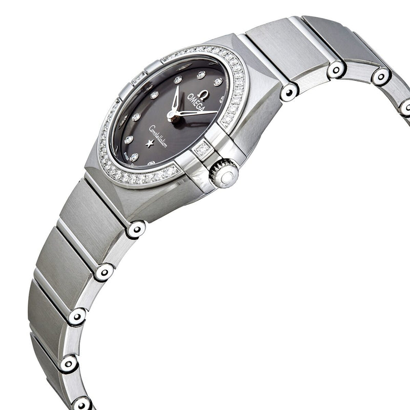 Omega Constellation Manhattan Quartz Diamond Grey Dial Ladies Watch #131.15.25.60.56.001 - Watches of America #2