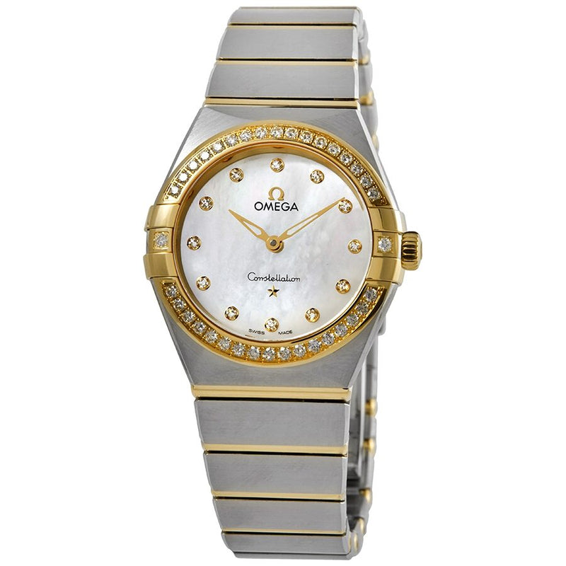 Omega Constellation Manhattan Diamond Mother of Pearl Dial Ladies Watch #131.25.28.60.55.002 - Watches of America