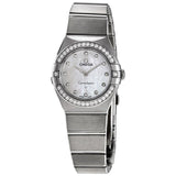 Omega Constellation Manhattan Diamond White Mother of Pearl Dial Ladies Watch #131.15.25.60.55.001 - Watches of America