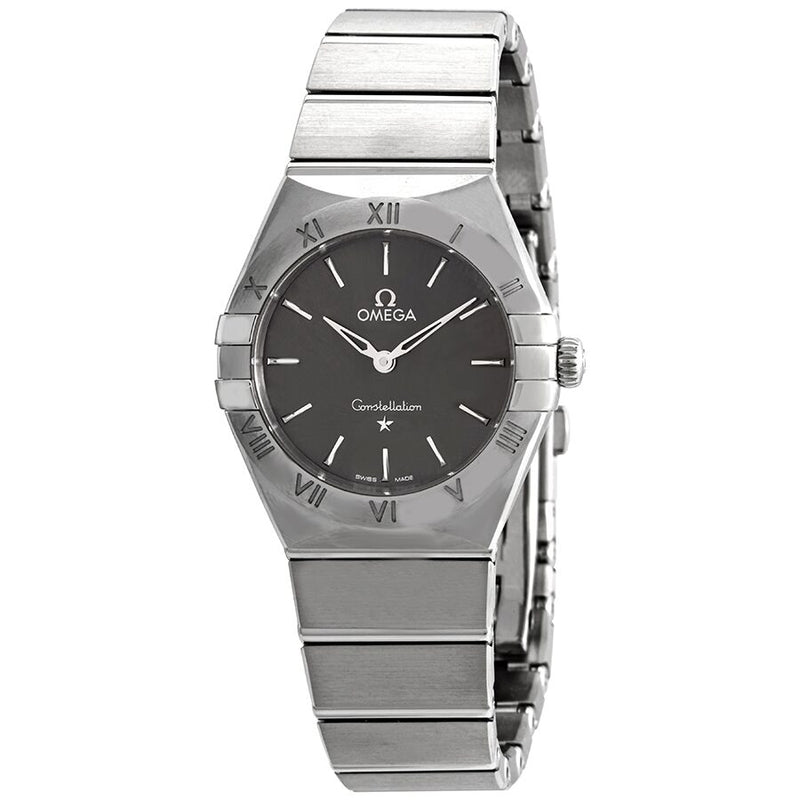 Omega Constellation Manhattan Quartz Grey Dial Ladies Watch #131.10.28.60.06.001 - Watches of America