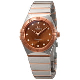 Omega Constellation Manhattan Sun-brushed Brown Diamond Dial Ladies Watch #131.20.28.60.63.001 - Watches of America