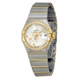 Omega Constellation Mother of Pearl Stainless Steel and Yellow Gold Ladies Watch 12325272005001#123.25.27.20.05.001 - Watches of America