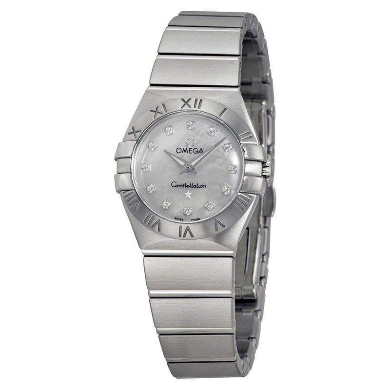 Omega Constellation Mother of Pearl Dial Ladies Watch #123.10.24.60.55.001 - Watches of America