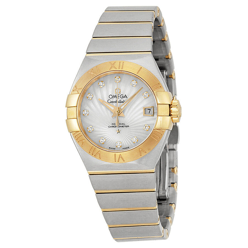 Omega Constellation Automatic Chronometer Diamond Ladies Watch #123.20.27.20.55.002 - Watches of America