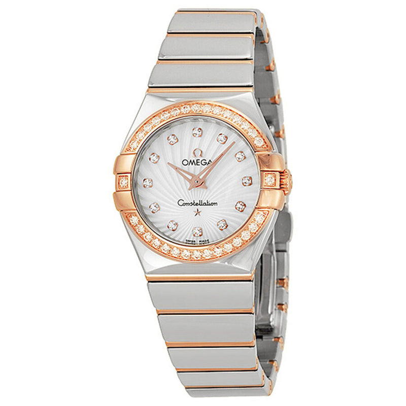 Omega Constellation Quartz Diamond Ladies Watch #123.25.27.60.55.006 - Watches of America