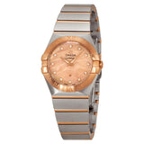 Omega Constellation Rose Gold Mother of Pearl Diamond Ladies Watch 12320276057002#123.20.27.60.57.002 - Watches of America
