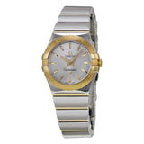 Omega Constellation Silver Dial Yellow Gold Ladies Watch #12320276002004 - Watches of America