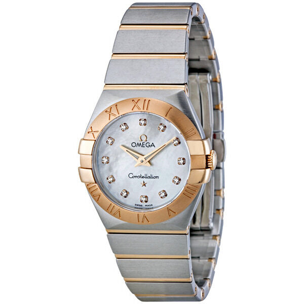 Omega Constellation White Mother of Pearl Dial Ladies Watch #123.20.27.60.55.001 - Watches of America