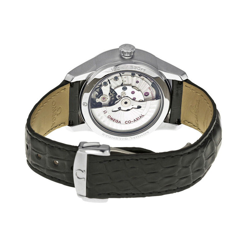 Omega De Ville Automatic Black Dial Black Leather Men's Watch 43113412201001 #431.13.41.22.01.001 - Watches of America #3