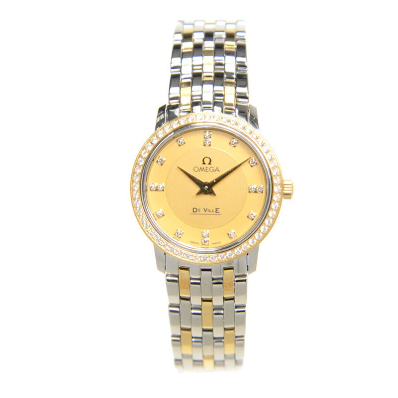 Omega DE VILLE Gold Tone Dial Unisex Watch 41325276058001#413.25.27.60.58.001 - Watches of America #3