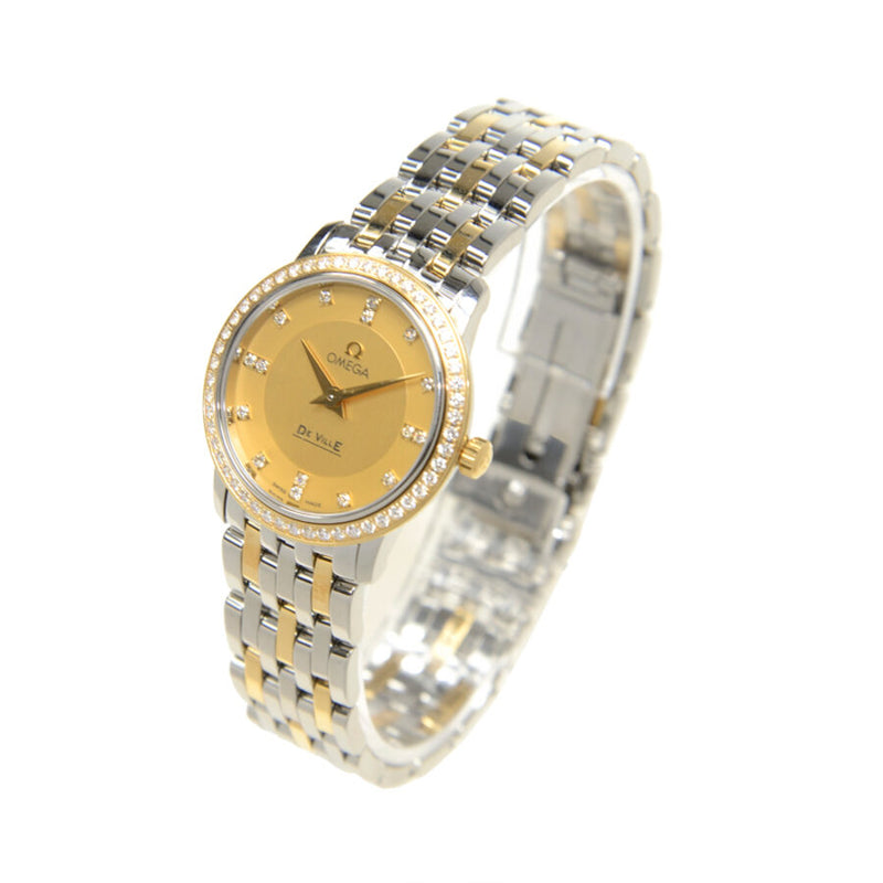 Omega DE VILLE Gold Tone Dial Unisex Watch 41325276058001#413.25.27.60.58.001 - Watches of America #4