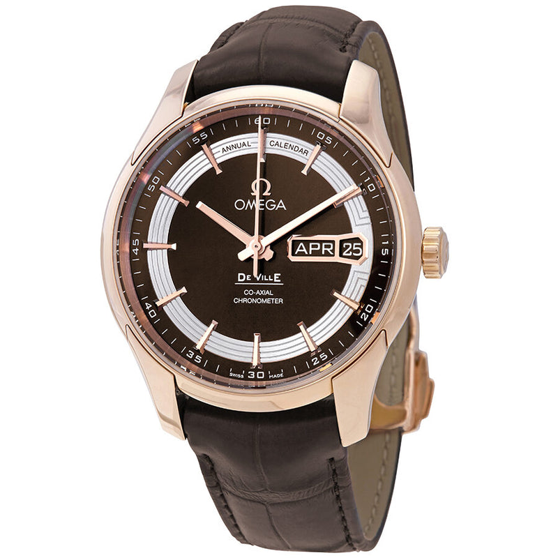 Omega De Ville Hour Vision 18kt Rose Gold Automatic Chronometer Men's Watch #431.63.41.22.13.001 - Watches of America