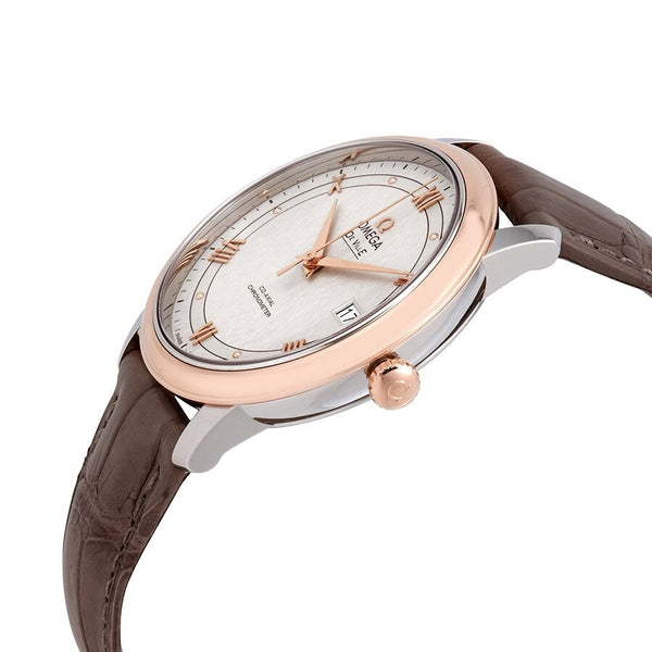 Omega De Ville Ivory Silvery Dial Automatic Men's Leather Watch #424.23.40.20.02.003 - Watches of America #2