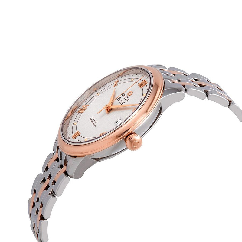 Omega De Ville Automatic Ivory Silvery Dial Steel and 18kt Rose Gold Watch #424.20.40.20.02.003 - Watches of America #2