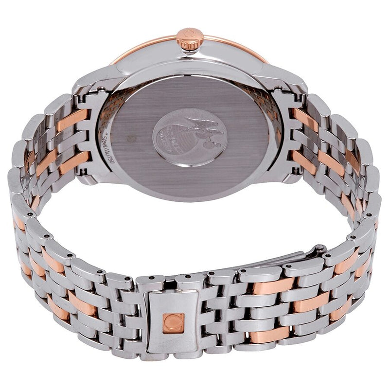 Omega De Ville Automatic Ivory Silvery Dial Steel and 18kt Rose Gold Watch #424.20.40.20.02.003 - Watches of America #3