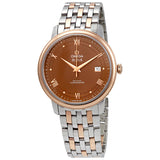 Omega De Ville Prestige Automatic Chronometer Brown Dial Two-Tone Men's Watch #424.20.40.20.13.001 - Watches of America