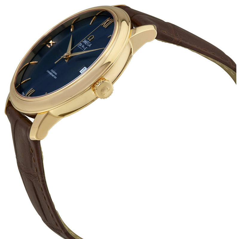 Omega De Ville Prestige Blue Dial Automatic Men's Leather Watch #424.53.40.20.03.002 - Watches of America #2