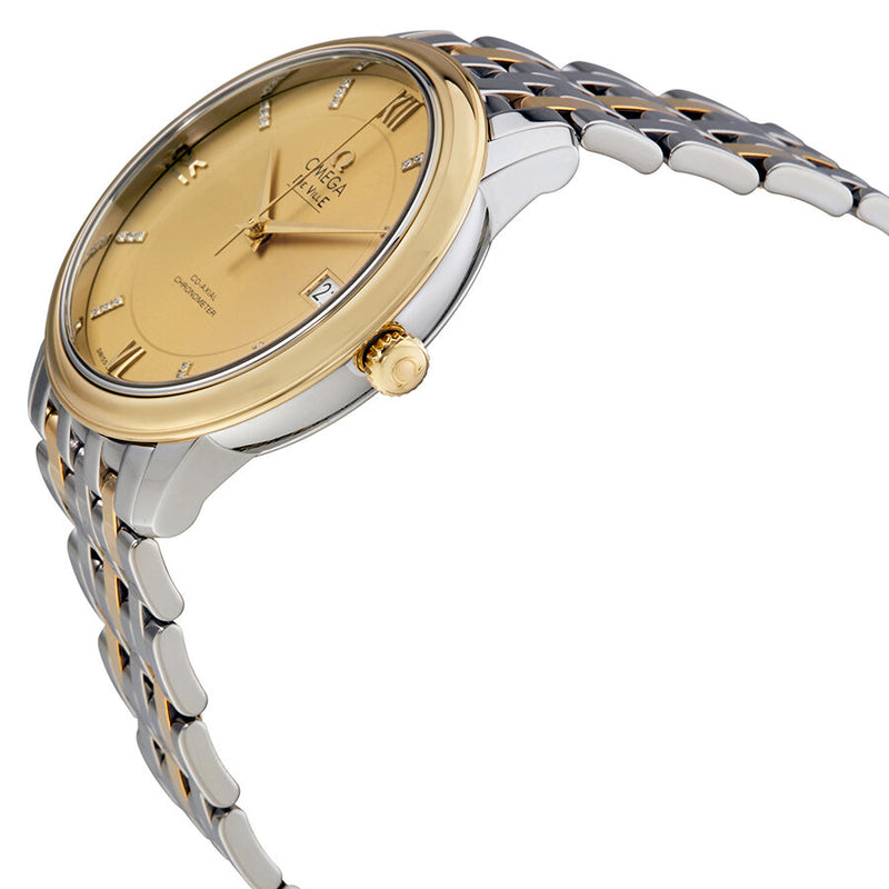 Omega De Ville Prestige Champagne Dial Stainless Steel and 18kt Gold Men's Watch #424.20.37.20.58.001 - Watches of America #2