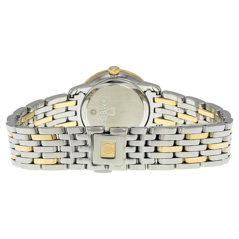 Omega De Ville Prestige Champagne Diamond Dial Steel and Yellow Gold Ladies Watch 42425246058001#424.25.24.60.58.001 - Watches of America #3