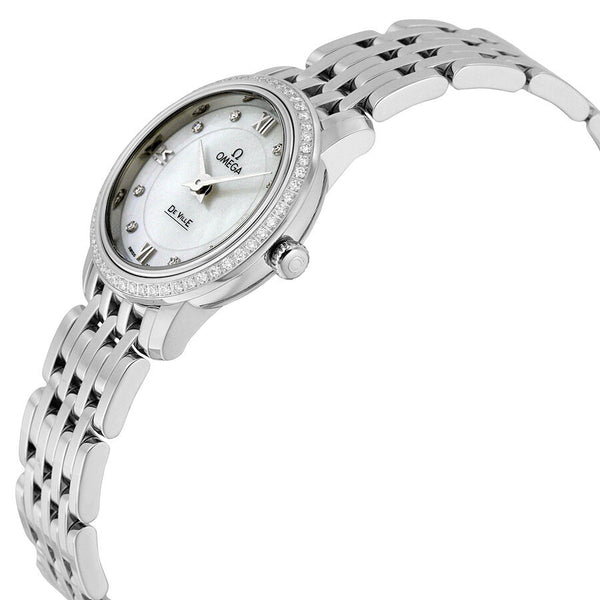 Omega De Ville Prestige Mother of Pearl Dial Stainless Steel Quartz Ladies Watch #424.15.24.60.55.001 - Watches of America #2