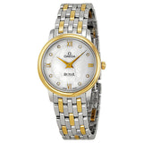 Omega De Ville Prestige Diamond Mother of Pearl Dial Ladies Watch #424.20.27.60.55.001 - Watches of America