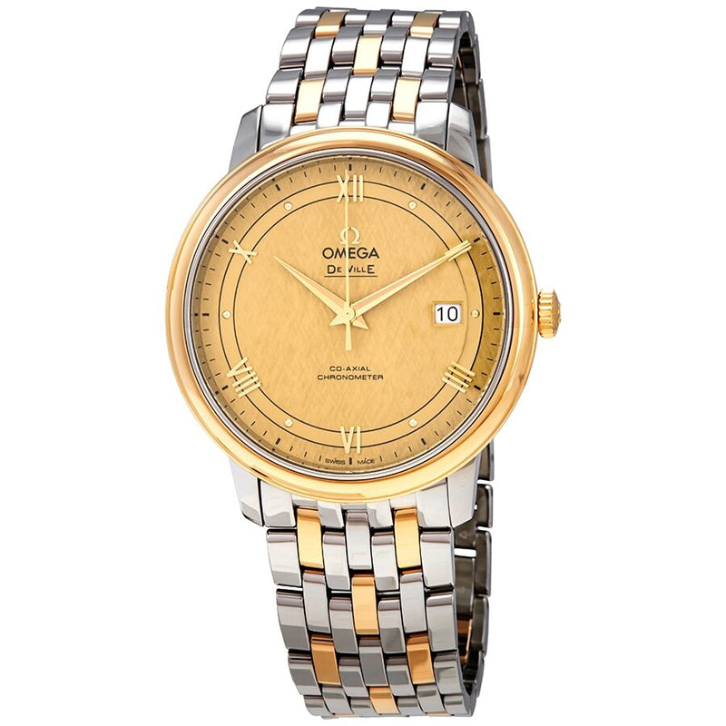 Omega De Ville Yellow Gold Dial Men's Watch #424.20.40.20.08.001 - Watches of America