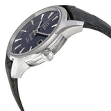 Omega DeVille Blue Dial Black Leather Men's Watch #431.33.41.21.03.001 - Watches of America #2