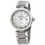 Omega DeVille Mother of Pearl Diamond Dial Stainless Steel Ladies Watch 42530342055002#425.30.34.20.55.002 - Watches of America