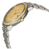 Omega DeVille Prestige Champagne Diamond Dial Steel and Yellow Gold Men's Watch 4374.15 #4374.15.00 - Watches of America #2