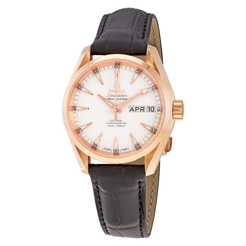 Omega Seamaster Aqua Terra 18kt Rose Gold Annual Calendar Watch #231.53.39.22.02.001 - Watches of America