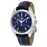 Omega Seamaster Aqua Terra Chronograph GMT Automatic Chronometer Blue Dial Men's Watch #231.13.43.52.03.001 - Watches of America