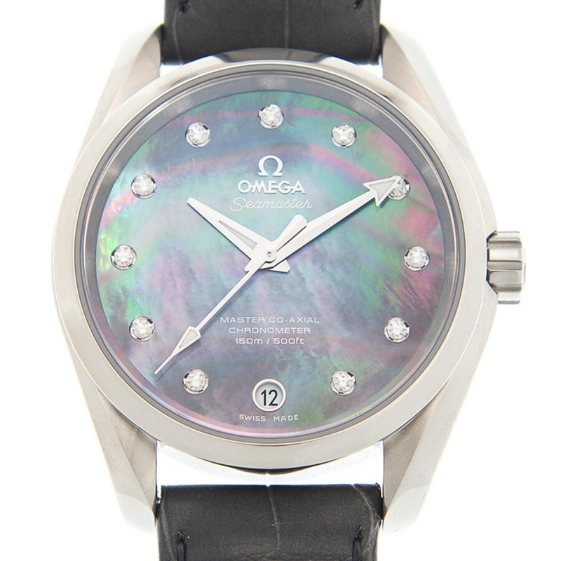 Omega Seamaster Aqua Terra Grey Mother of Pearl Diamond Dial Automatic Ladies Watch #231.13.39.21.57.001 - Watches of America #2