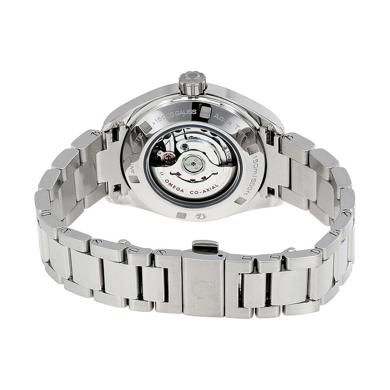 Omega Seamaster Aqua Terra White Mother of Pearl Automatic Diamond Dial 34 mm Ladies Watch #231.10.34.20.55.002 - Watches of America #3