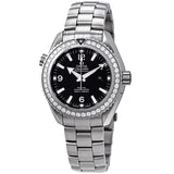 Omega Seamaster Planet Ocean Automatic Chronometer Diamond Black Dial Ladies Watch #232.15.38.20.01.001 - Watches of America