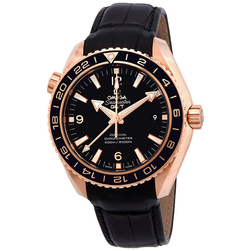 Omega seamaster planet ocean gmt 2024 18kt rose gold automatic men's watch