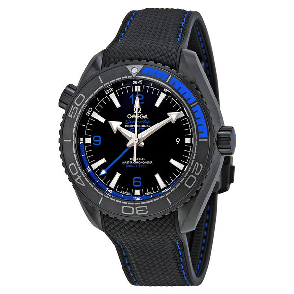 Omega Seamaster Planet Ocean Automatic Batman Bezel Men's Watch #215.92.46.22.01.002 - Watches of America