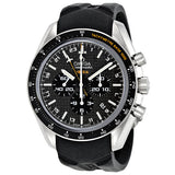 Omega Speedmaster Black Carbon Fibre Dial Chronograph GMT Rubber Men's Watch #321.92.44.52.01.001 - Watches of America