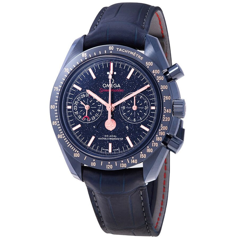 Omega Speedmaster Automatic Chronograph Blue Dial Men's Watch #304.93.44.52.03.002 - Watches of America