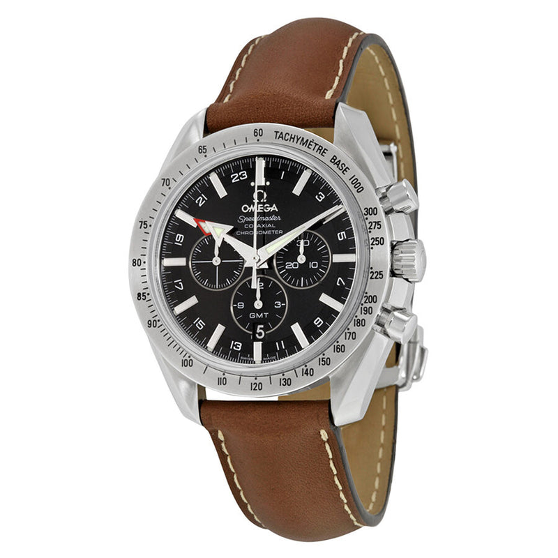 Omega Speedmaster Broad Arrow GMT Chronograph Automatic Men's Watch #38815037 - Watches of America