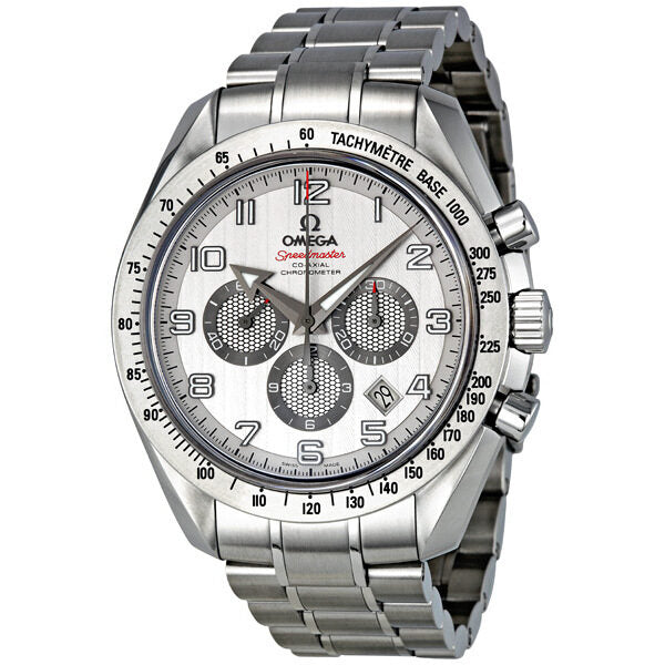 Omega Speedmaster Broad Arrow Silver Dial Chronograph Men's Watch #321.10.44.50.02.001 - Watches of America