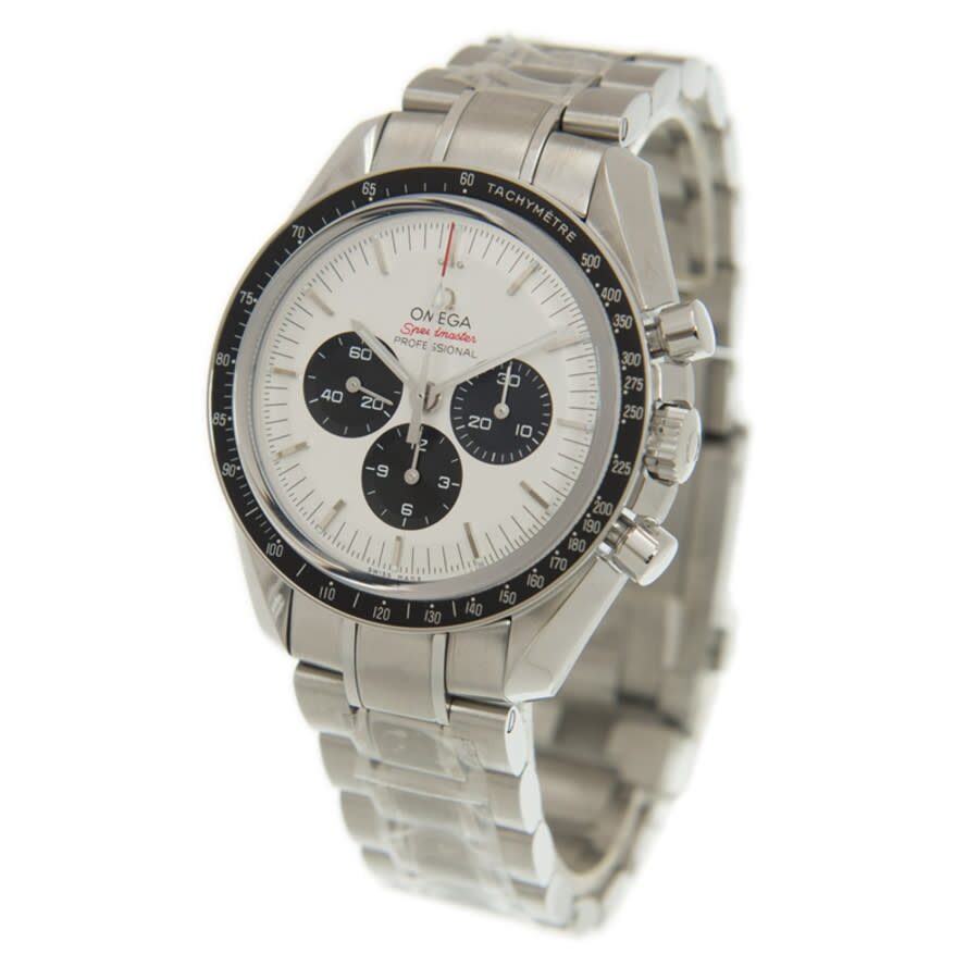 Omega Speedmaster Chronograph Tachymeter White Dial Men s Watch